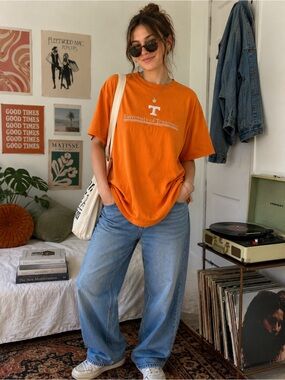 Vintage University of Tennessee Volunteers Orange Graphic T Shirt XL